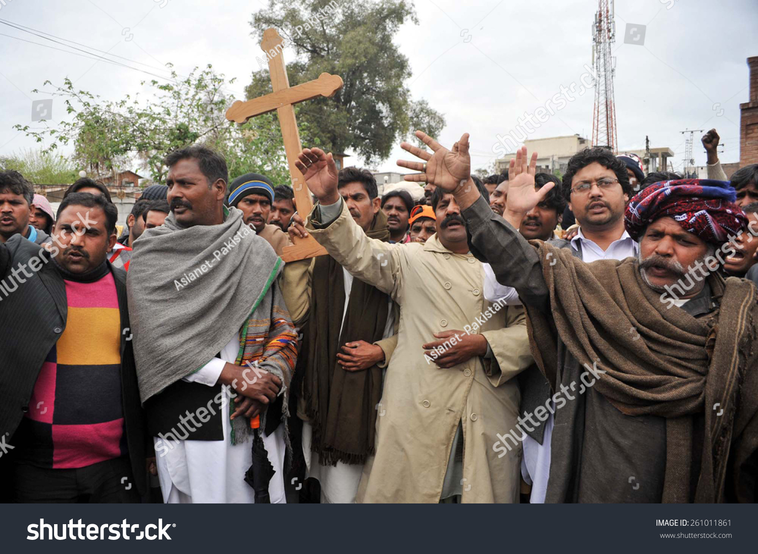 巴基斯坦白沙瓦海- slogans 16:基督教圣歌社区