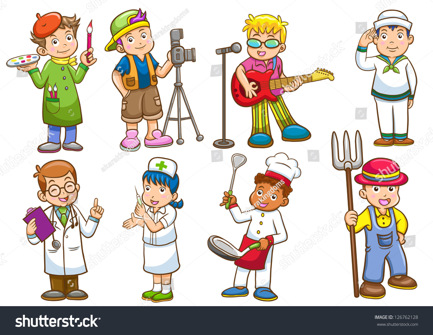 职业设置.使用简单的梯度矢量图.在不同的层,便于编辑.