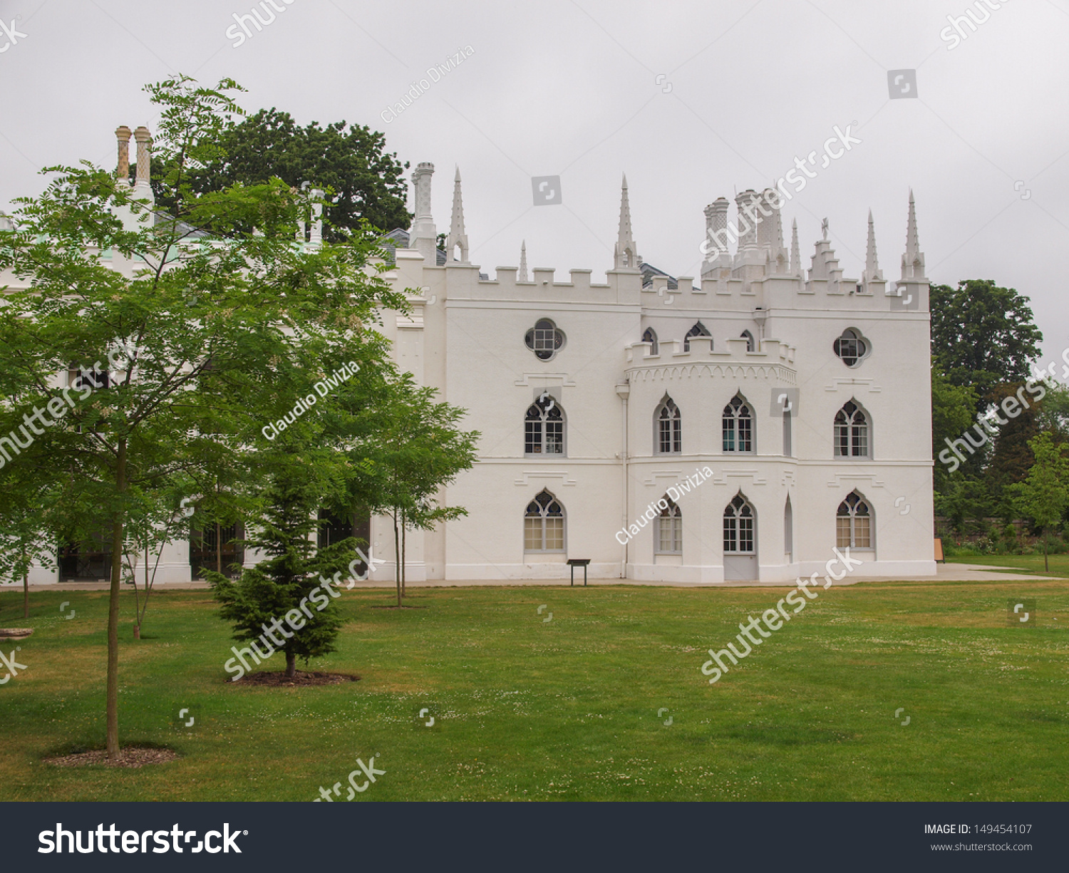 霍勒斯·沃波尔草莓山丘哥特式别墅建于1749年伦敦队-建筑物/地标
